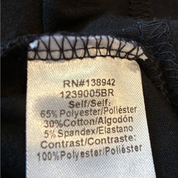 Black Starry Blouse with Ruffle Sleeves - Picture 6 of 6